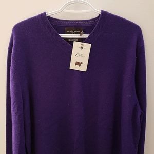 Black Brown 1826 Purple cashmere sweater